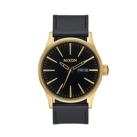 Nixon Sentry Leather - Gold/Black