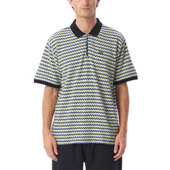 Obey Anno Jacquard Polo S/S - Black Multi