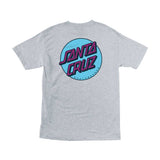Santa Cruz Other Dot Regular S/S T-shirt - Heather Grey/Blue Back