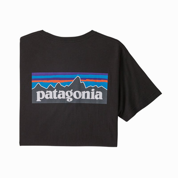 Patagonia Men's P-6 Logo Organic T-Shirt - Black (BLK)
