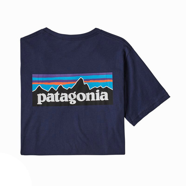 Patagonia Men's P-6 Logo Organic T-Shirt - Classic Navy (CNY)