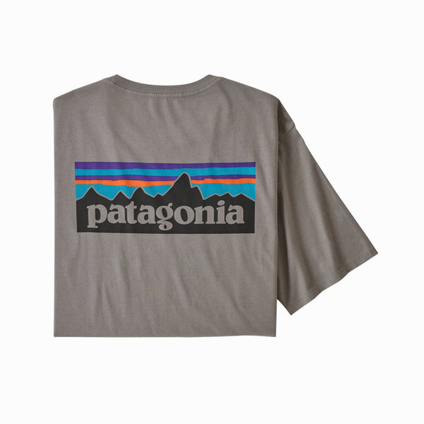 Patagonia Men's P-6 Logo Organic T-Shirt - Feather Grey (FEA)