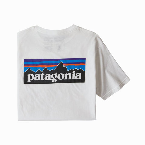 Patagonia Men's P-6 Logo Organic T-Shirt - White (WHI)