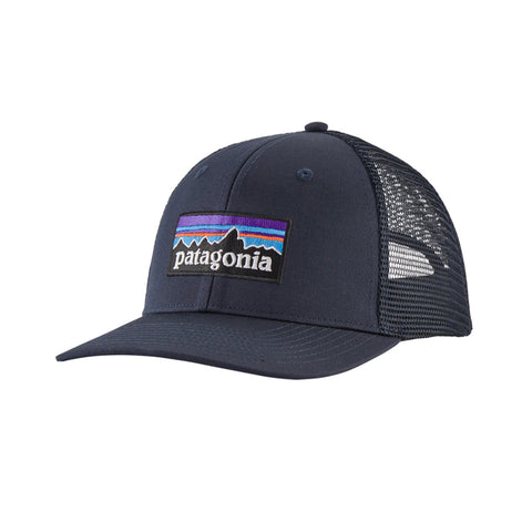 Patagonia P-6 Logo Trucker Hat - Navy Blue (HERO)
