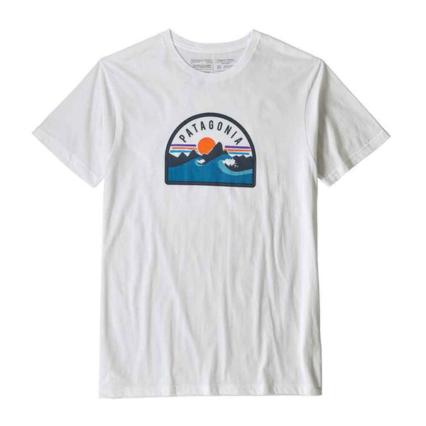Patagonia Boardie Badge Organic T-shirt - WHI Front