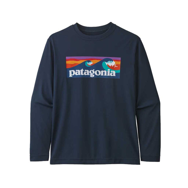 Patagonia Boys L/S Cap Cool Daily Tee - BLNE