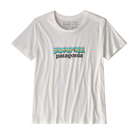 Patagonia Women's  Pastel P-6 Logo Organic - White