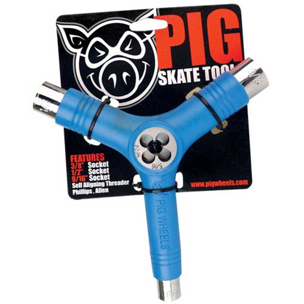 Pig Wheel - Tri Socket Threader -  Blue