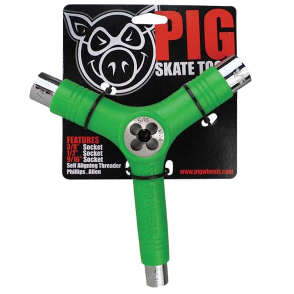 Pig Wheel - Tri Socket Threader - Green