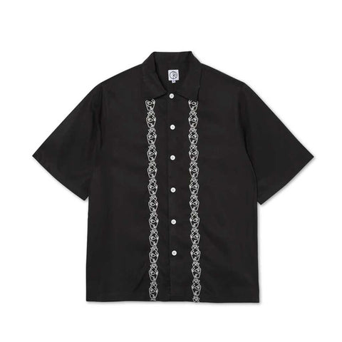 Polar Doodle Bowling Shirt - Black