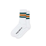 Polar Stripe Socks - White/Teal/Orange