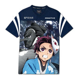 Primitive x Demon Slayer Tanjiro Jersey - Navy