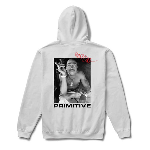 Primitive x Tupac Smoke Hood - White