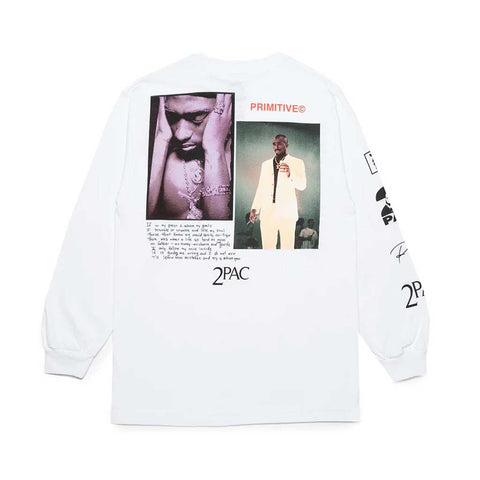 Primitive x Tupac Voice L/S Tee - White