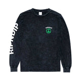 Rip N Dip Peace No Love L/S Tee - Black Mineral Front