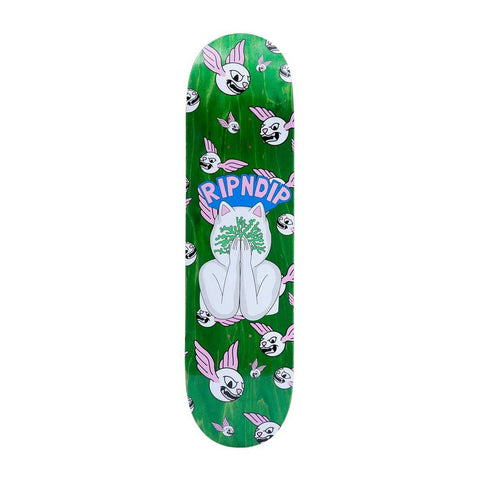 Rip N Dip Overthinking Skateboard Deck - Green 