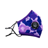 Rip N Dip Purple Camo Ventilated Mask Side