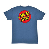 Santa Cruz Classic Dot Chest S/S T-shirt - Heather Cool Blue back