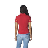 Santa Cruz Women's Absent Flame Dot S/S Mock Neck Top - Red back