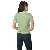 Santa Cruz Women's Obscure Strip Ringer S/S Tee - Military Back