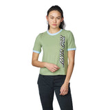 Santa Cruz Women's Obscure Strip Ringer S/S Tee - Military