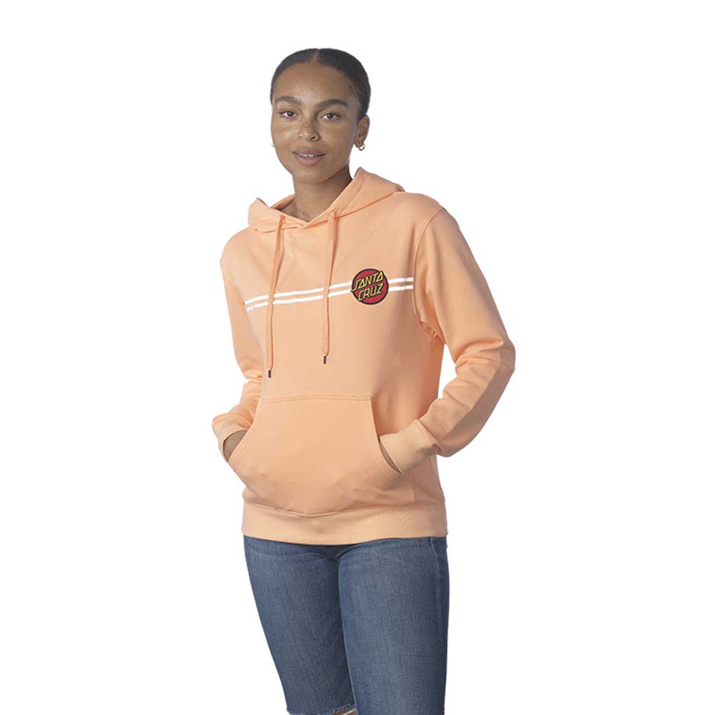 Santa Cruz Women's Other Dot Reflective P/O Hoodie Peach