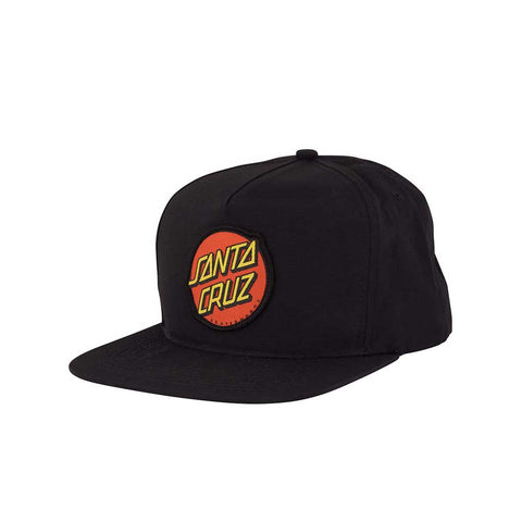 Santa Cruz Classic Snapback Mid Profile Hat - Black
