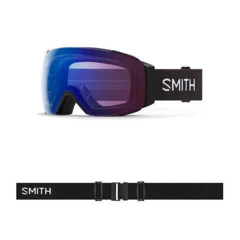 Smith 22/23 I/O MAG Low Bridge Fit Goggles - Black/ChromaPop Photochromic Rose Flash