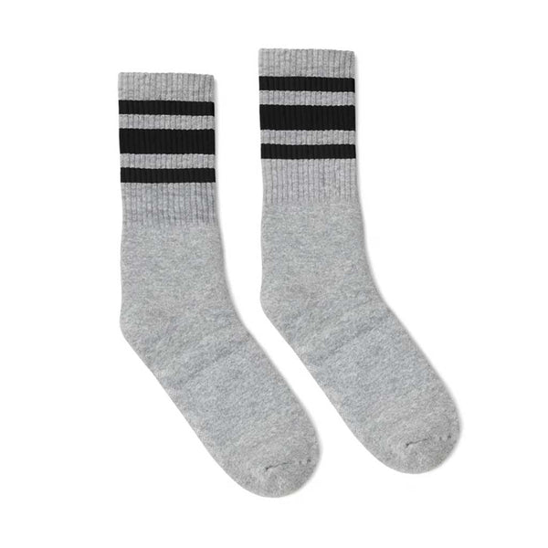 Socco All American Crew Socks - Grey/Black