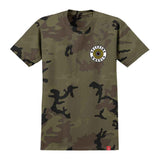 Spitfire OG Circle Tee - Camo/White/Yellow Front