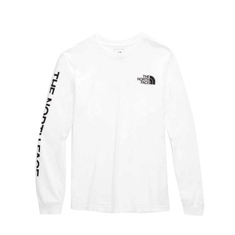 The North Face Men's L/S TNF Sleeve Hit Tee - TNF White/TNF Black