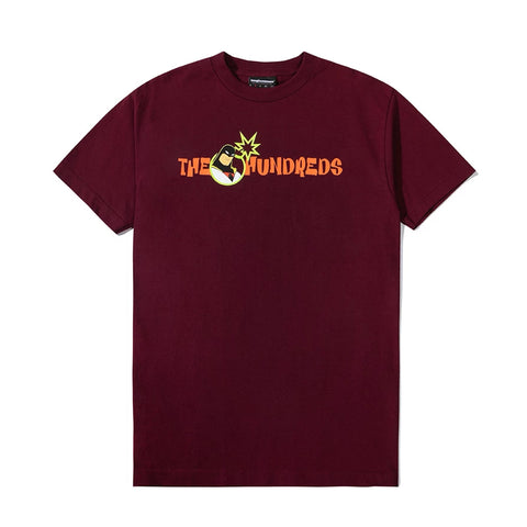 The Hundreds x Space Ghost Space Bar T-shirt - Burgundy Front