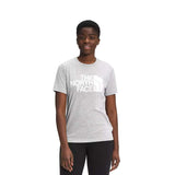 The North Face Women's Half Dome Cotton Tee - TNF Light Grey Front