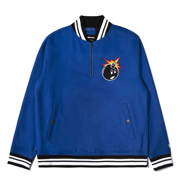 The Hundreds Legacy Half Zip - Blue Front