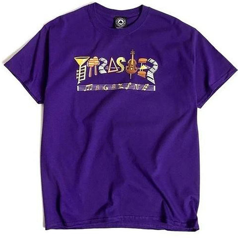 Thrasher Fillmore Logo S/S Tee - Purple (Front)