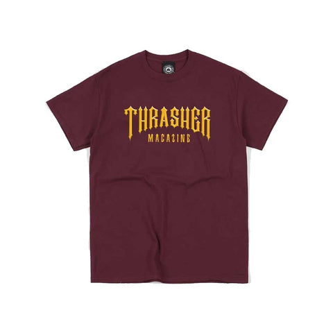 Thrasher Low Low Logo S/S Tee - Maroon