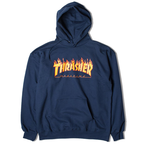 Thrasher Flame Hood - Navy
