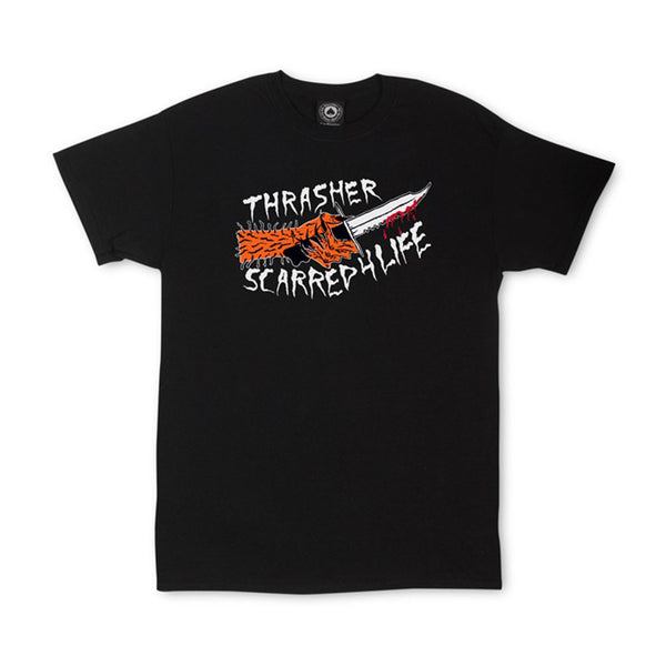 Thrasher Scarred T-shirt - Black