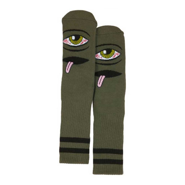 Toy Machine Bloodshot Eye Sock - Army