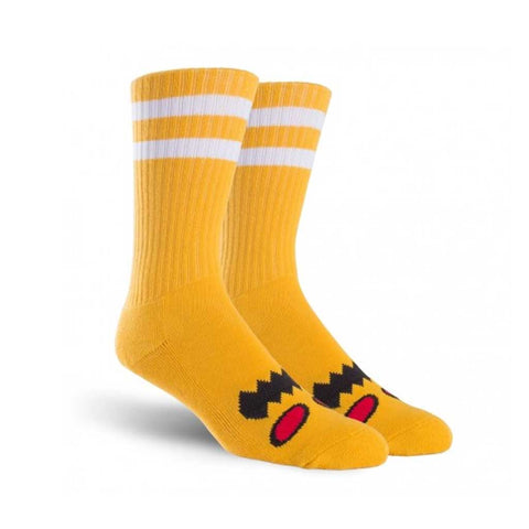 Toy Machine Monster Face Sock - Mustard Front