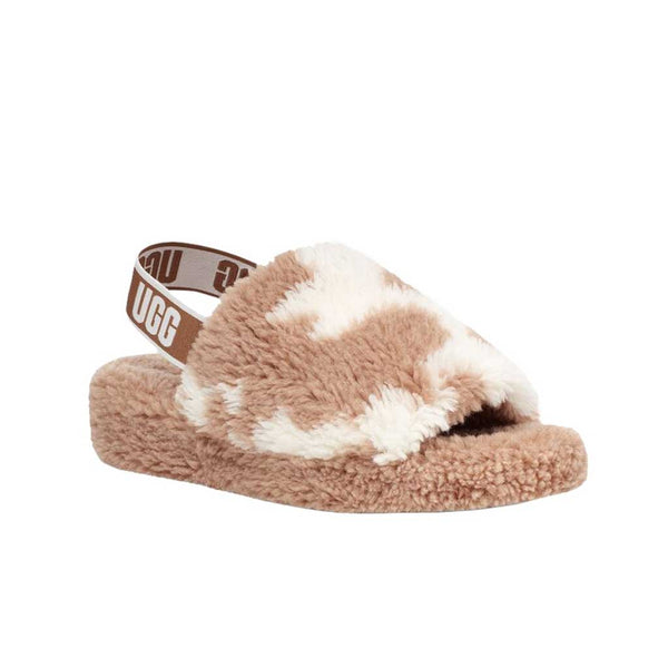 Ugg Fluff Yeah Slide Panther Print - Butterscotch | Boarders