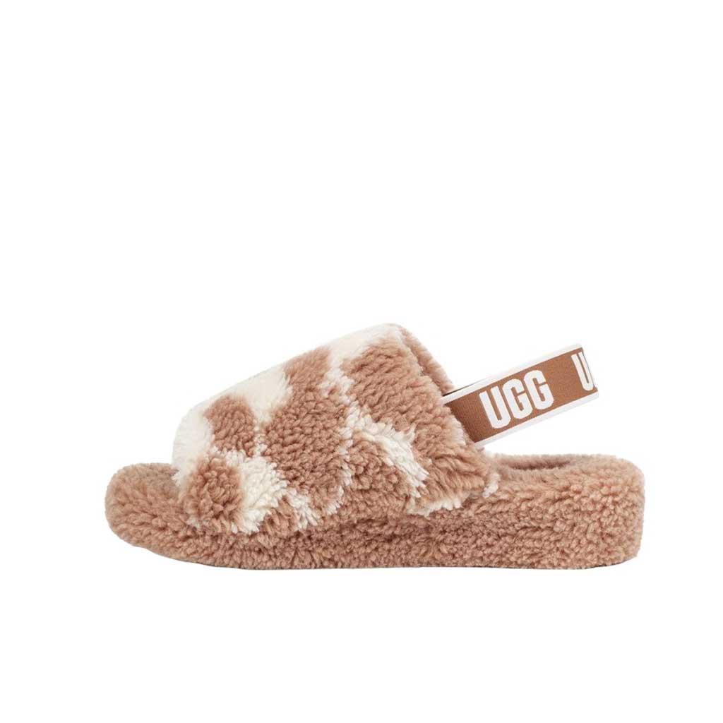 fluff yeah slide cow print