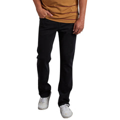 Volcom Solver Denim Pant - Black Out Front