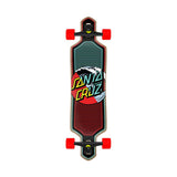 Santa Cruz Wave Dot Splice 9.0in Drop Thru Cruiser Skateboard