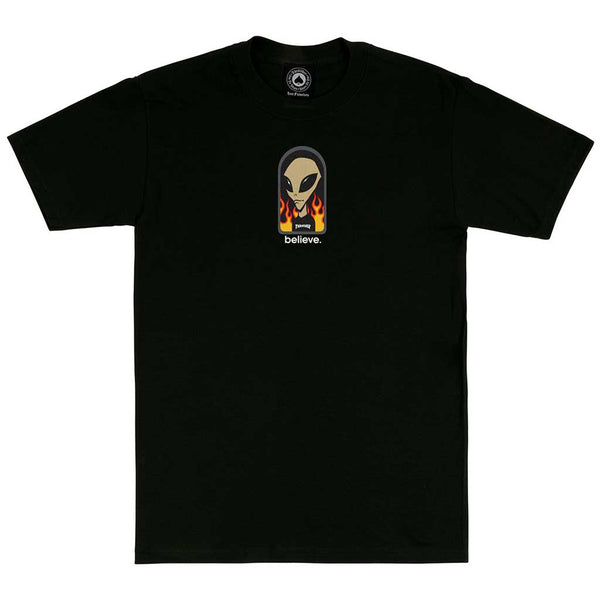 Thrasher x Alien Workshop Believe T-shirt - Black