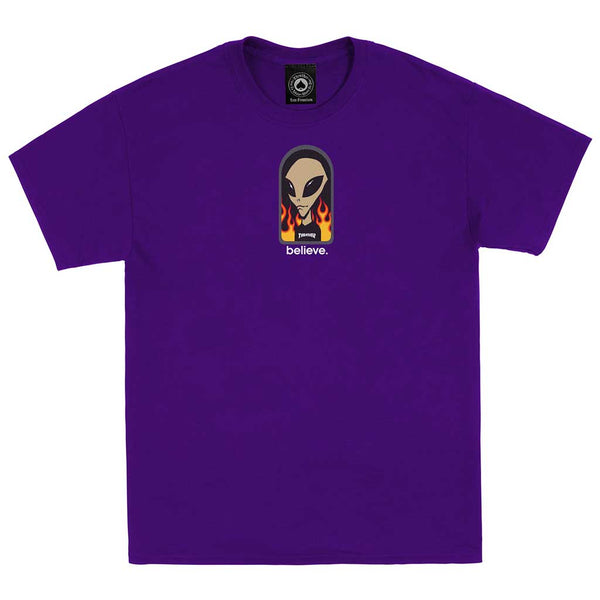 Thrasher x Alien Workshop Believe T-shirt - Purple