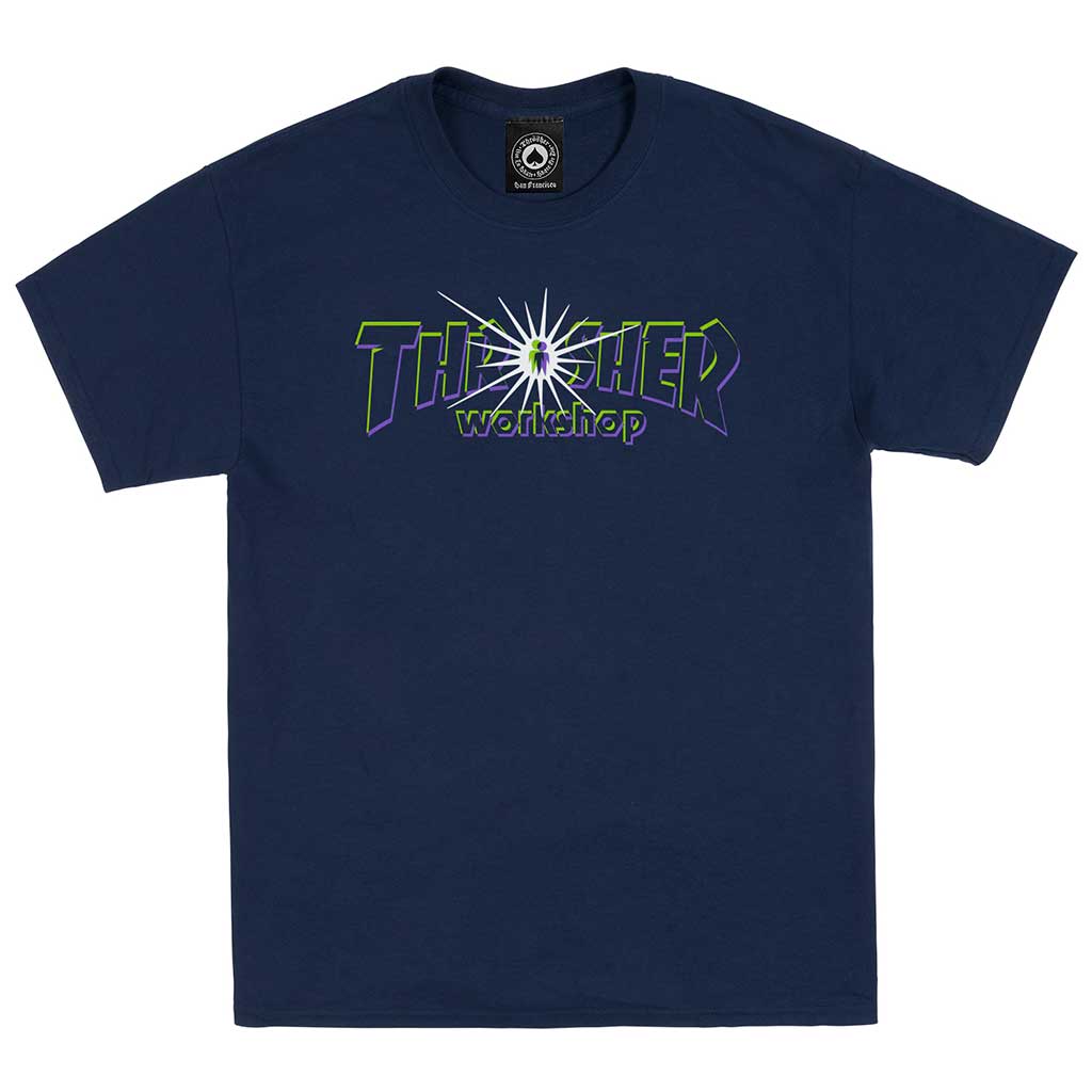 Thrasher x Alien Workshop Nova T-shirt - Navy