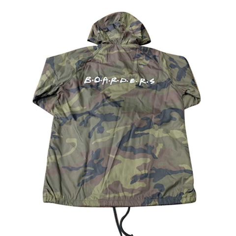 Boarders The Cast Coaches Jacket with Nylon Hoodie - Camo Back