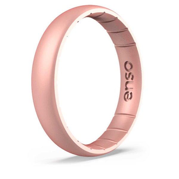 Enso Rings Elements Thin Silicone Ring - Rose Gold
