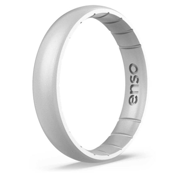 Enso Rings Elements Thin Silicone Ring - Silver